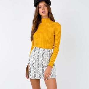 Mustard Ribbed Top